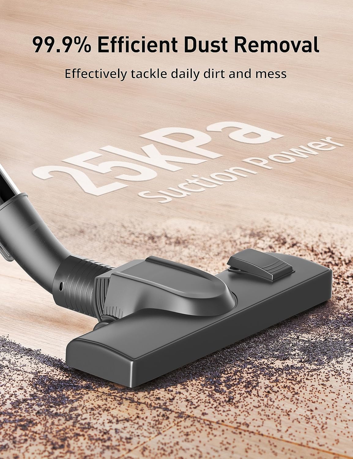 Aspiron Bagged Canister Vacuum Cleaner, Grey