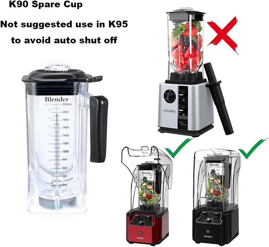 Commercial Quiet Blender K90 with Spare Cup