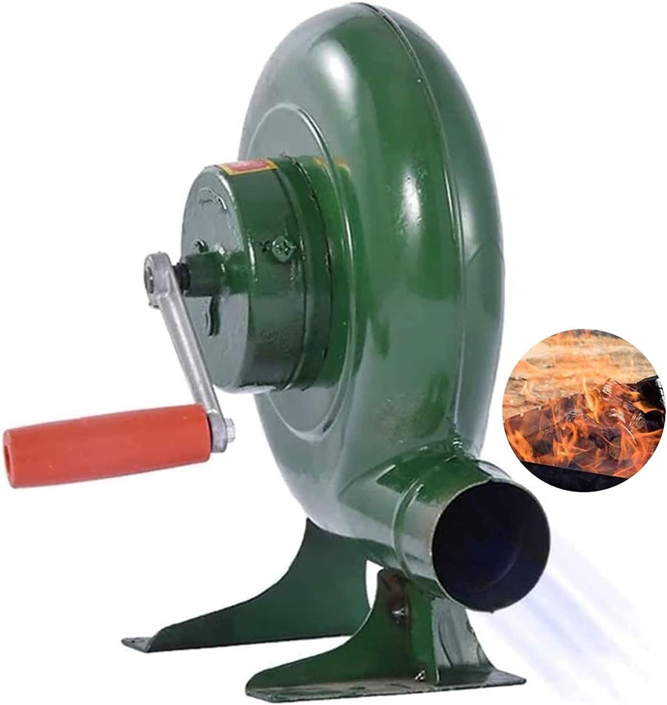 Grill Blower Hand Operated Hand Crank Fan Air Blower for BBQ Picnic Camping Accessories