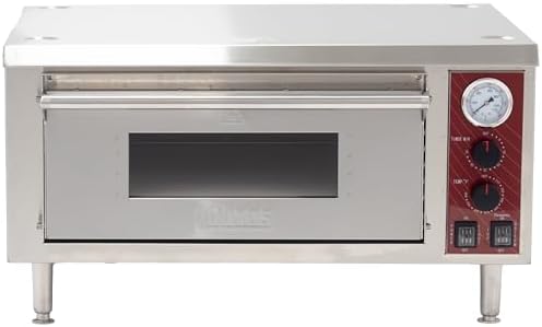 Kratos Commercial Oven, Single-Deck Countertop Electric Pizza/Bakery Oven, Stainless Steel, Cooks 18