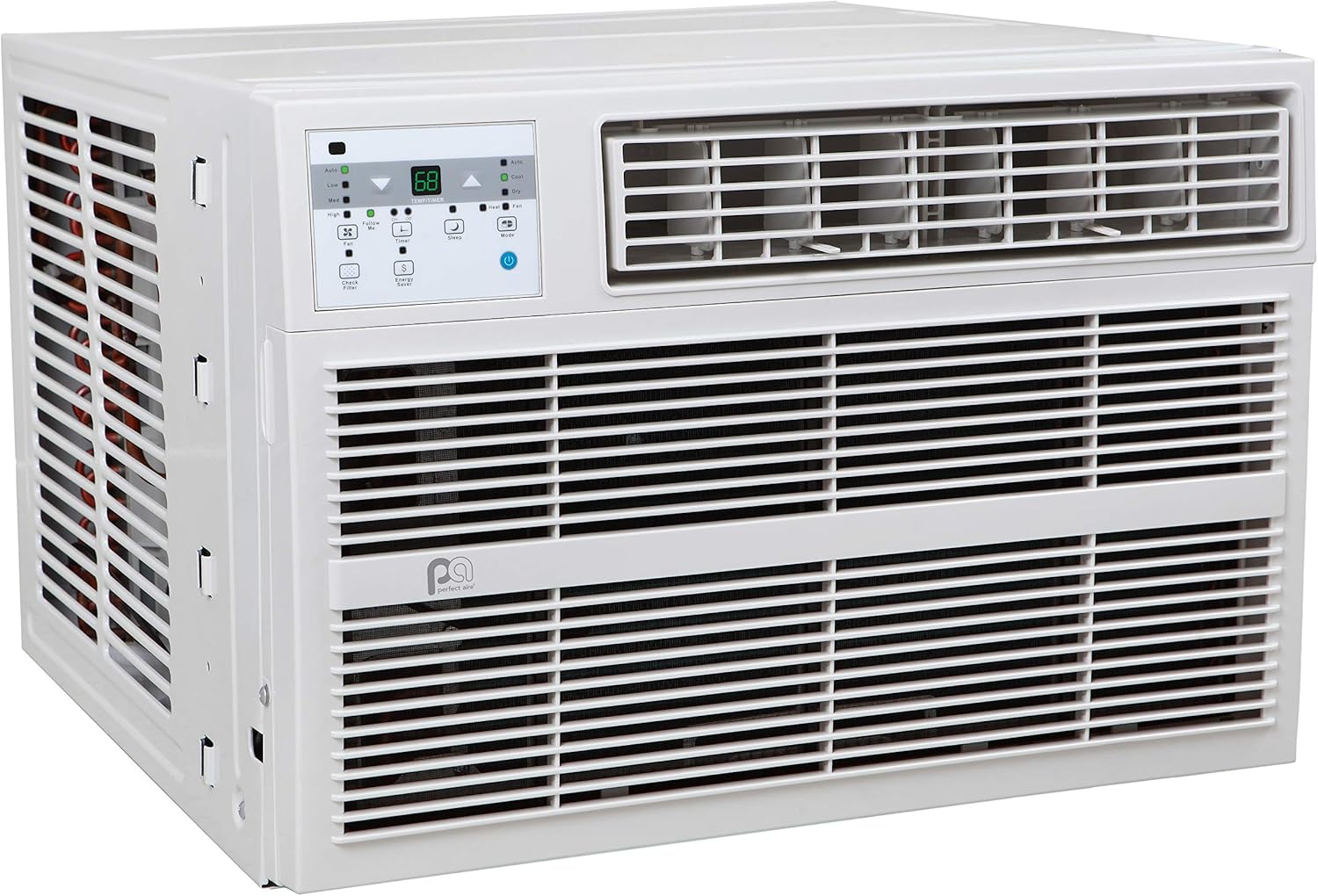 Perfect Aire 3PACH8000 8,000 BTU Window Air Conditioner with Electric Heater, 300-350 Sq. Ft. Coverage
