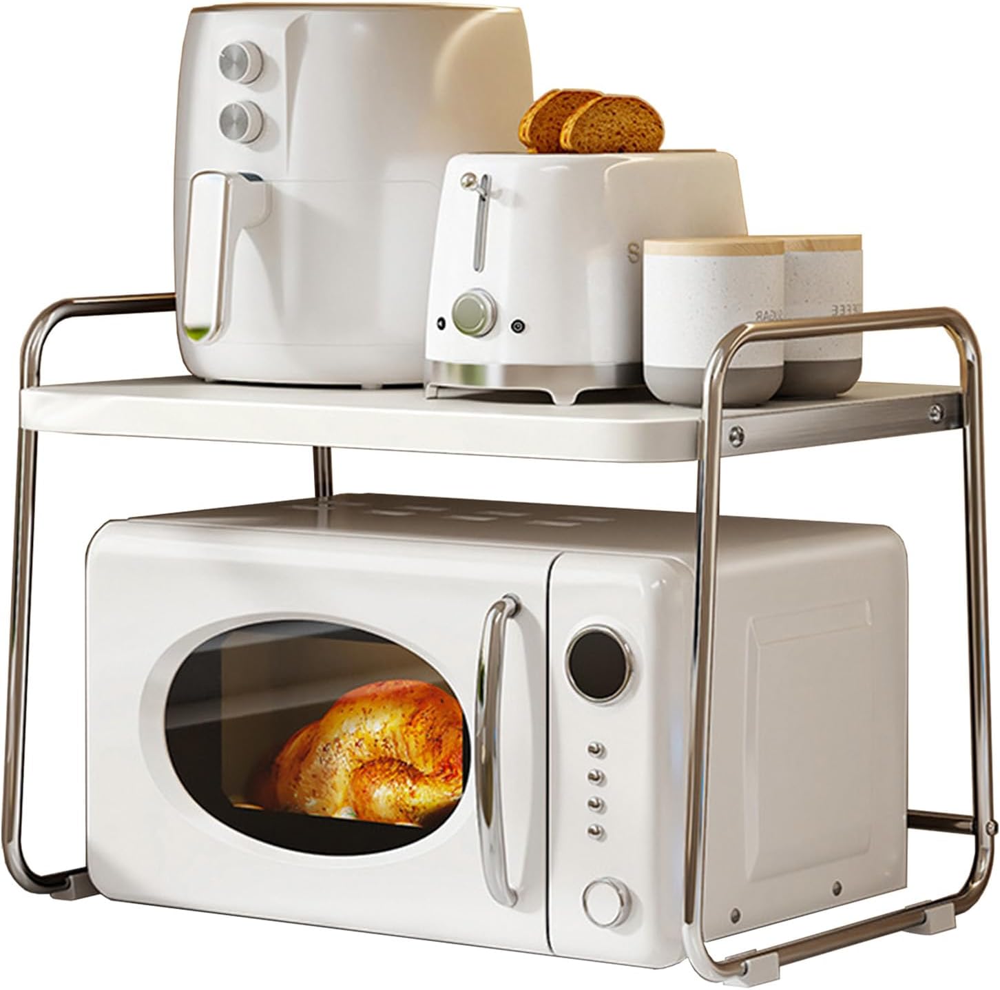 microwave stand, microwave stand,Kitchen Microwave Stand, Bakers Rack, Microwave Stand, Industrial Coffee Bar Station, Kitchen Bakers Rack for Spice, Microwave Stand countertop (Size : L)