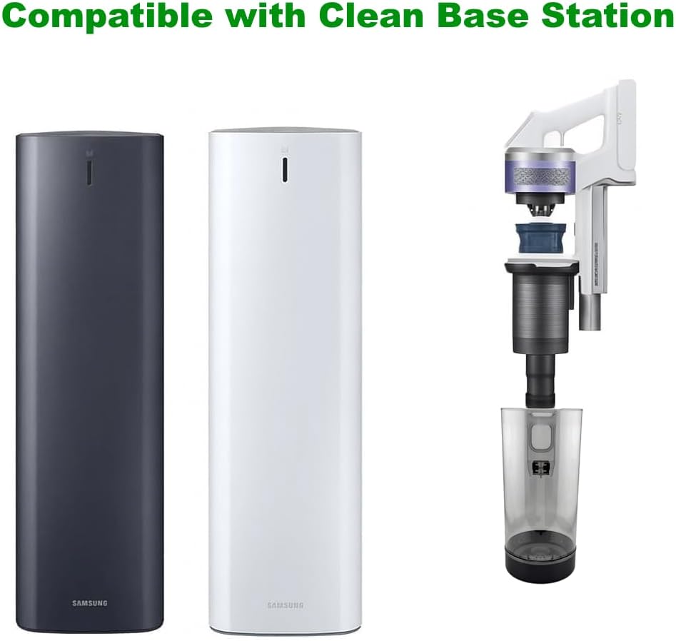 SCREENTRONICS Dust Bin Canister with Automatic Dirt Disposal Port Compatible Replacement for Samsung Jet 60 70 75 90 Series Cordless Stick Vacuum Cleaner, Compatible with Clean Station