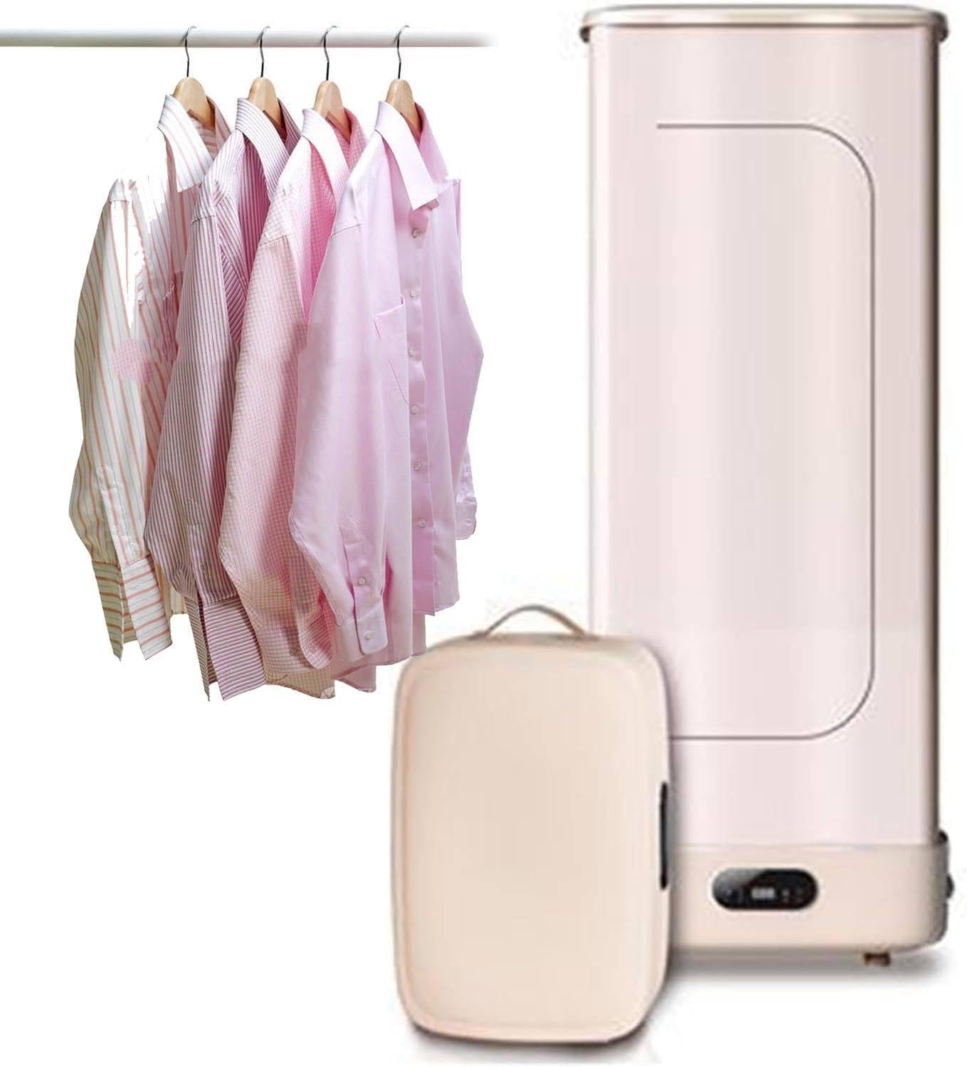 800w Automatic Ironing Machine, Clothes Dryer, Disinfects and Dries Clothes, 360° Hot Air Circulation/240min Intelligent Timer, Portable, Home