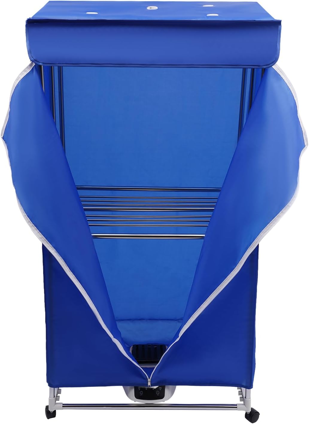 Portable Clothes Dryer, Travel Mini Clothes Dryer Machine With Folding Touch Screen,1200-1500W Powerful Electric Dryer With PTC 5-layer Heating for Apartments, Portable Dryers For Laundry (Blue)