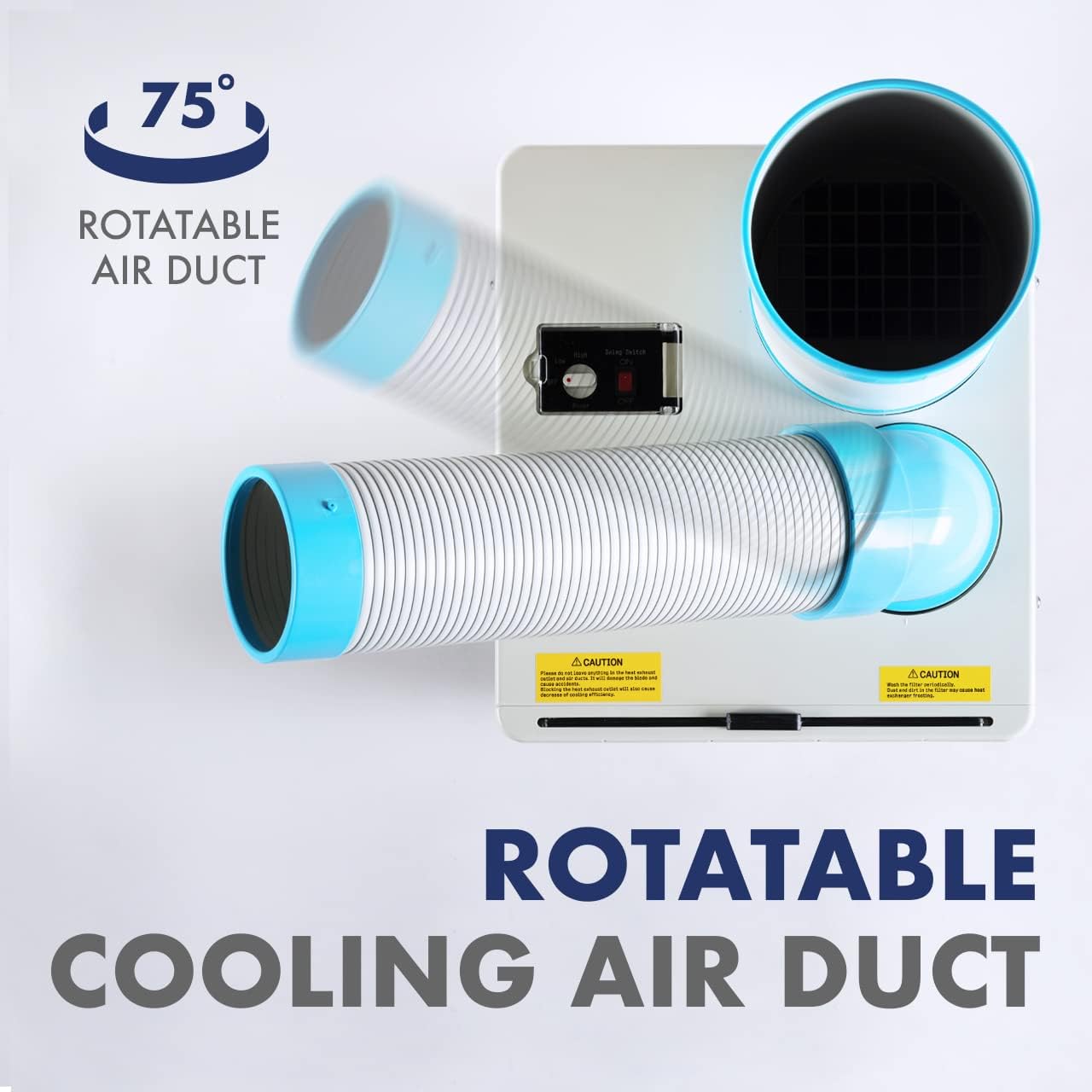 Uninex Indoor Outdoor KoolZone Mobile Spot Cooler N407-TC Portable Air Conditioner Industrial Grade 8,920BTU 9.22CER R410A Refrigerant