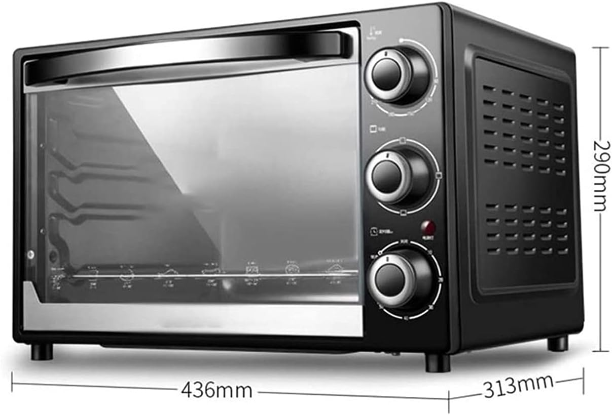 Bake Oven, Countertop Convection Toaster Oven With Upper and Lower Heat Control, Hot Air Fan For Cake, Ferment, Dehydrate Fruit, Roast, Rotisserie