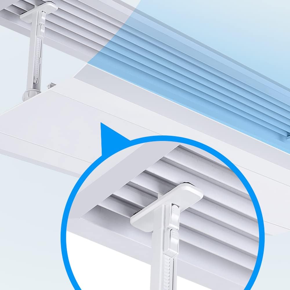 Central Air Conditioner Cold and Hot Air Outlet Deflector Universal Anti-Straight Wind Visor Cold Air Transfer Air Deflector Suitable for Office/Home Cooling/Heating Air Circulation