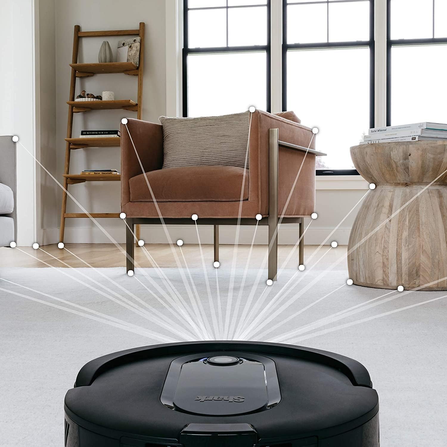 Shark IQ Robot RV1100 App-Controlled Robot Vacuum with WiFi and Home Mapping, Pet Hair Strong Suction with Alexa (Renewed)