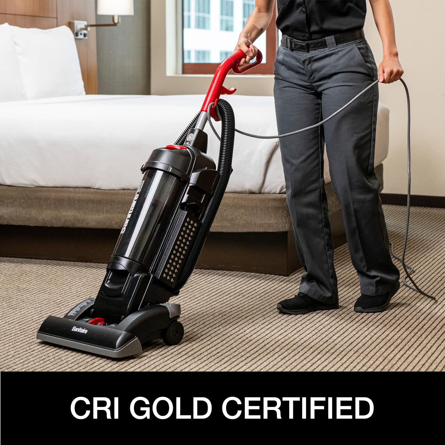 Sanitaire Force Upright Commercial Vacuum SC5845D,Black