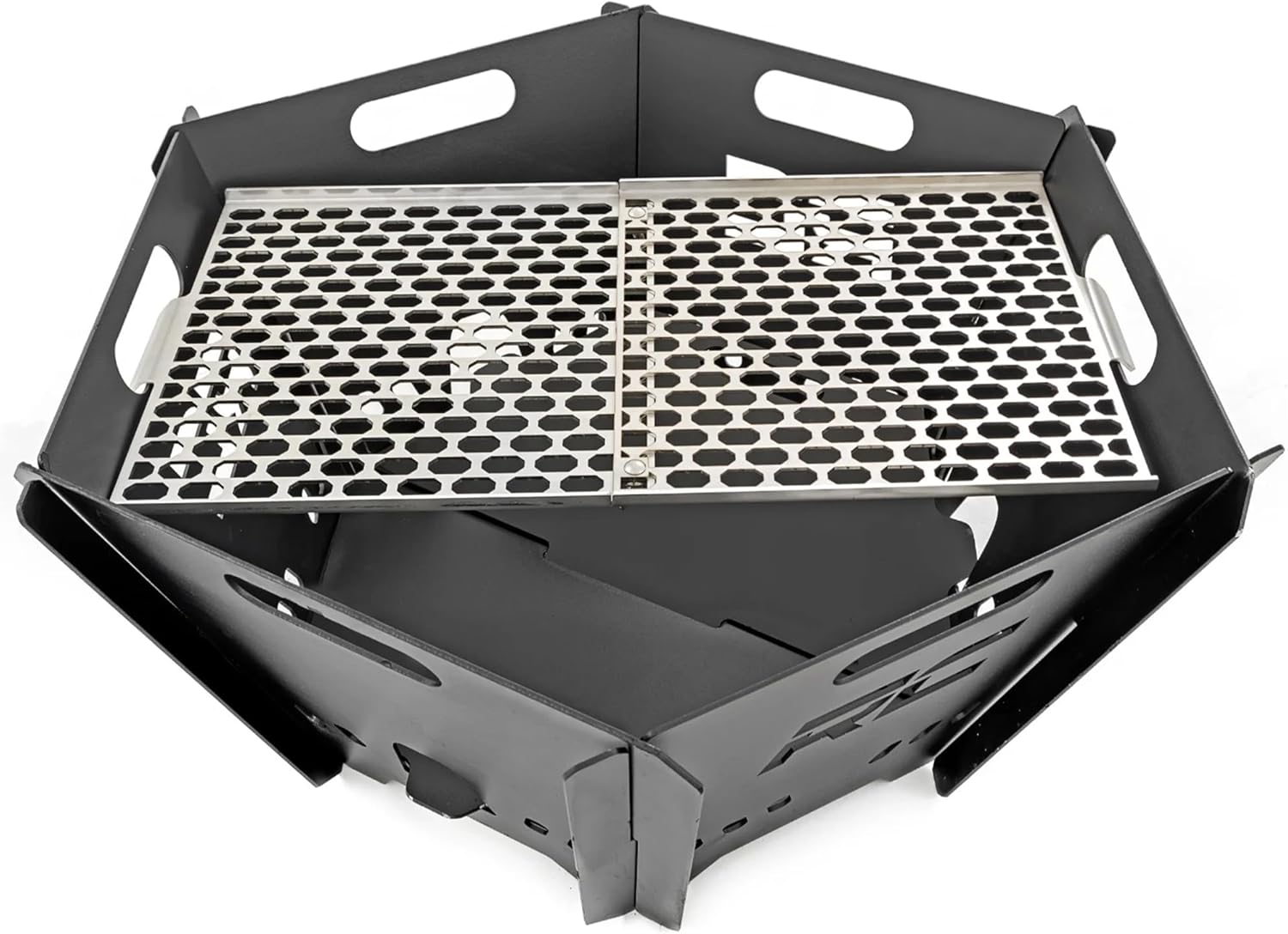 Rough Country Fire Pit Stainless Steel Grill Grate - Durable 11-Gauge 304 Cooking Grate for Portable Campfire, Camping, Overland, Tailgating & Backyard Use
