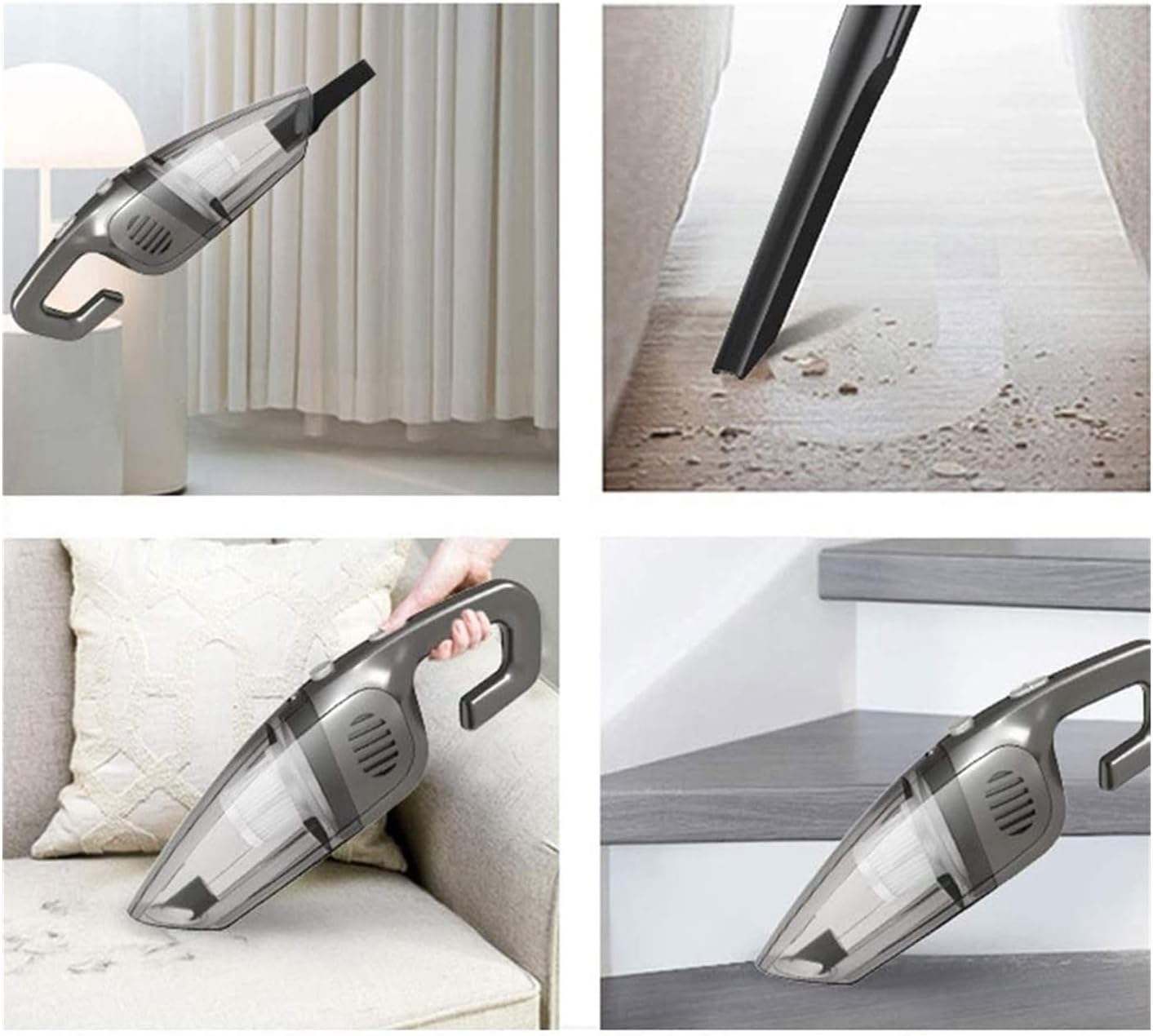 Handheld Vacuum Cleaner 7000PA Wet Dry Powerful Cyclonic Suction Lightweight Quick Charge Vacuum Cleaner Cordless for Home Car