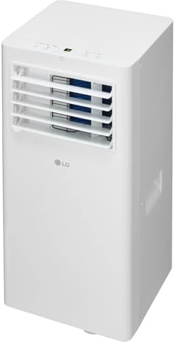 LG 5,100 BTU (DOE) / 9,000 BTU (ASHRAE) Portable Air Conditioner, Cools 150 Sq.Ft. (10' x 15' room size), Quiet Operation,LCD Remote, Window Installation Kit Included, 115V