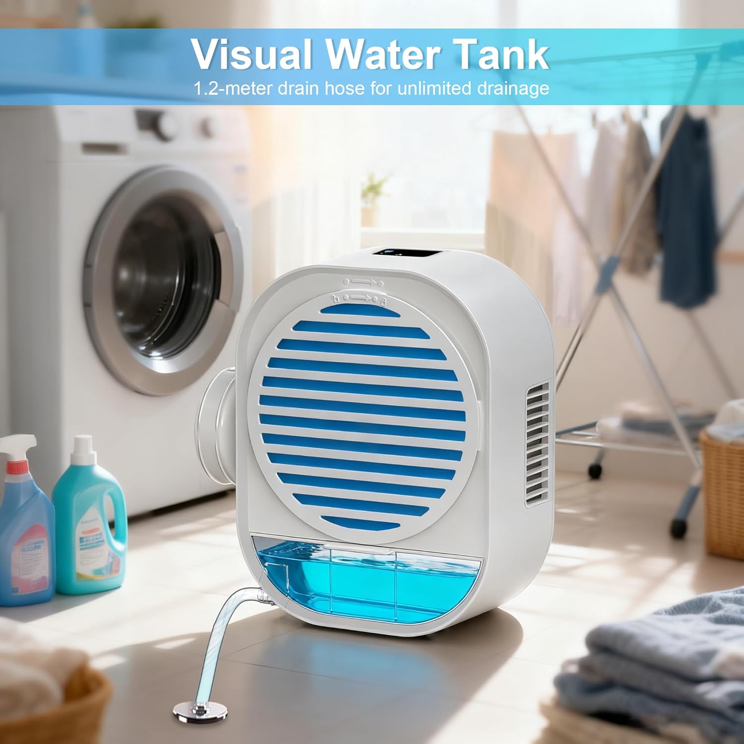 4-in-1 Indoor Dryer Vent with Dehumidifier for Protect Furniture, Dryer Vent Kit for Electric Dryers, Stainless Steel Screen Filter, Lint Trap,Polyester Filter and Visual Water Tank