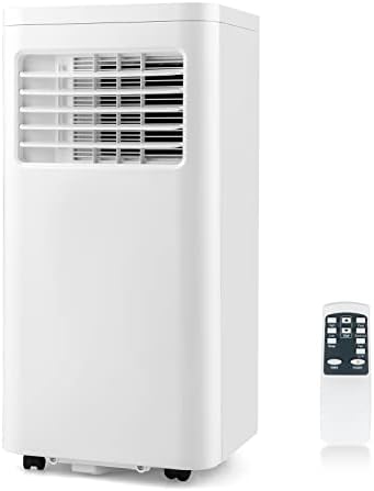 PETSITE Portable Air Conditioner, 10000 BTU Personal AC Cooling Unit with Remote Control, 24H Timer, Window Kit & Wheels for Bedroom, Cools up to 350 Sq. Ft