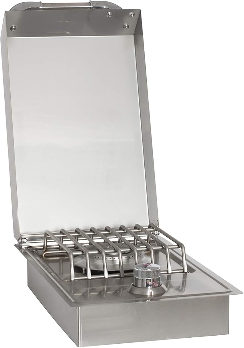 Bull Outdoor Products 60008 Stainless Steel Single Side Burner, Liquid Propane