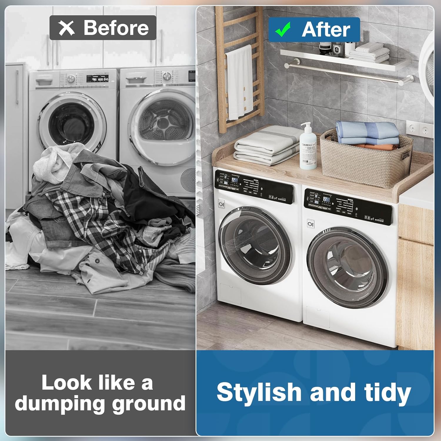 Washer Dryer Countertop 27.5