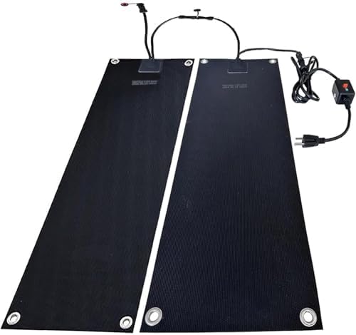 Heated Snow Melting Mat, Snow and Ice Heated Pad for Winter Outdoor Stairs Steps Doorways Walkways Driveway, 10x15inch-2 Pieces