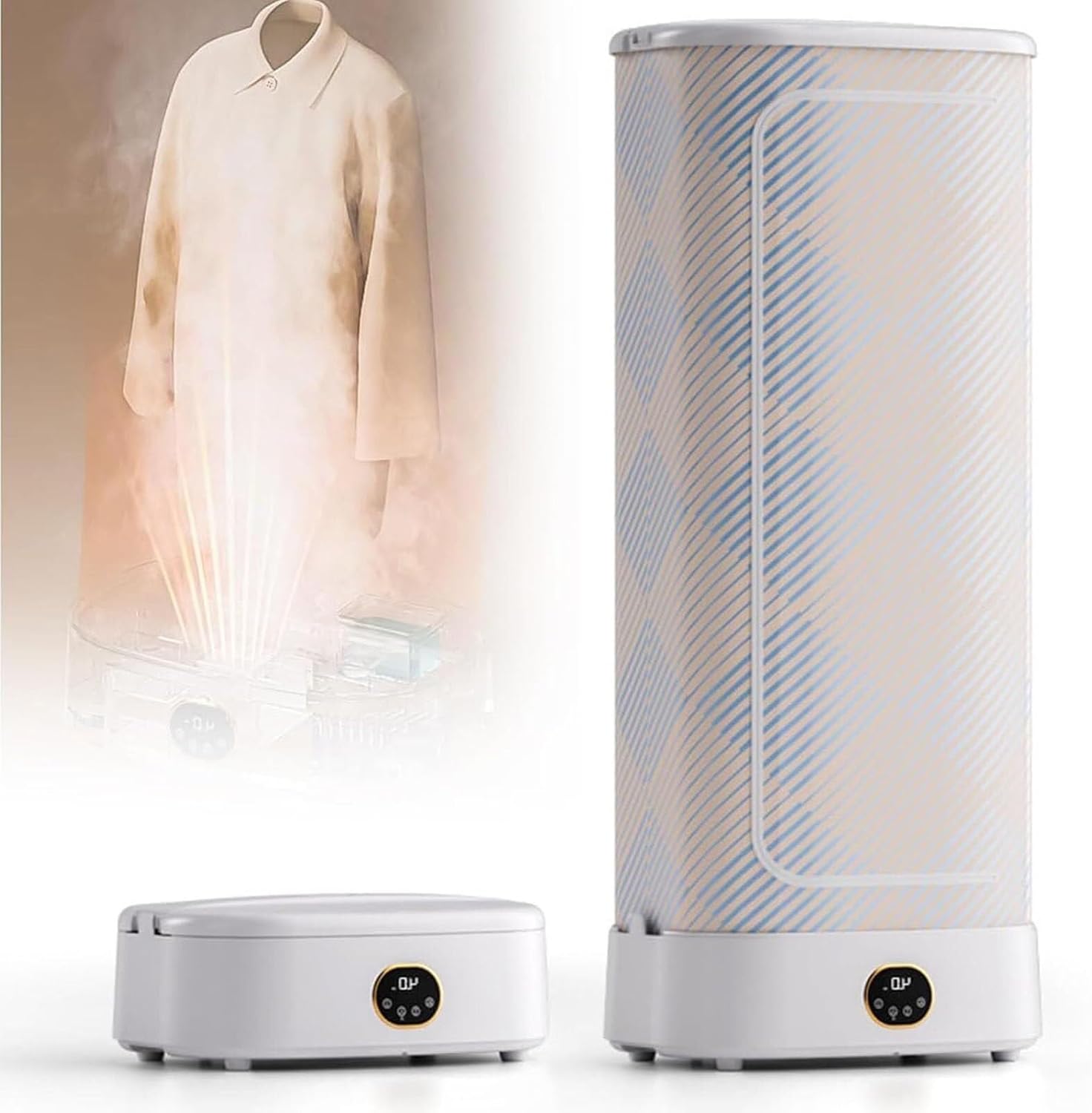 Portable Dryer, Steam Press Ironing Machine, 360° Circulating Heat Flow, Sanitise, And Dry Clothes, Steam Drying for Clothes and Fabrics