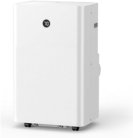 GLACIA 14000 Btu 4-in-1 Portable Air Conditioner, Cools for Rooms up to 750 Sq.Ft, Quiet Operation, Smart Display, Easy Setup
