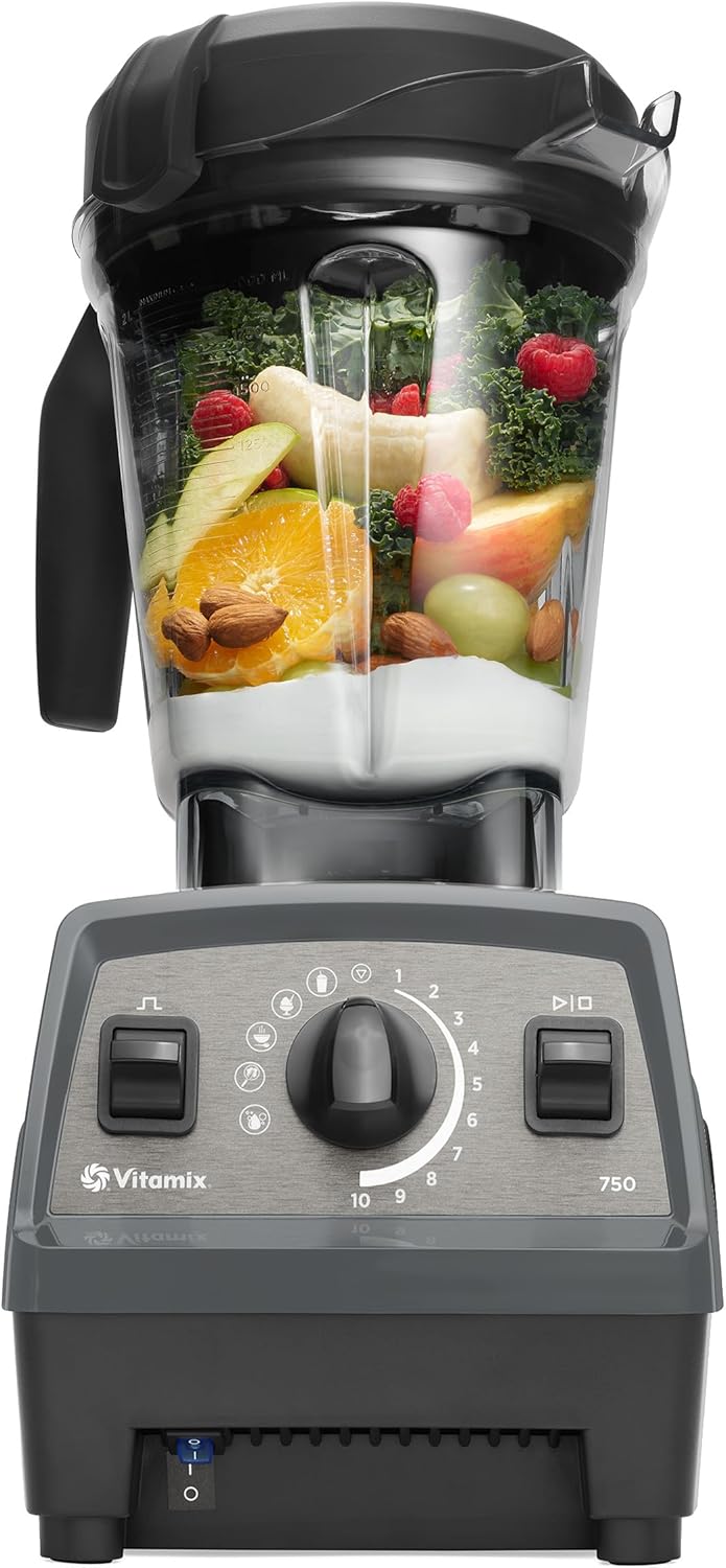 Vitamix Propel Series 750 Blender with Four Blending Programs, Self-Cleaning Program, Professional-Grade Blender for Smoothies, Soups and More, Stainless-Steel Blades, 64 Oz Container, Slate