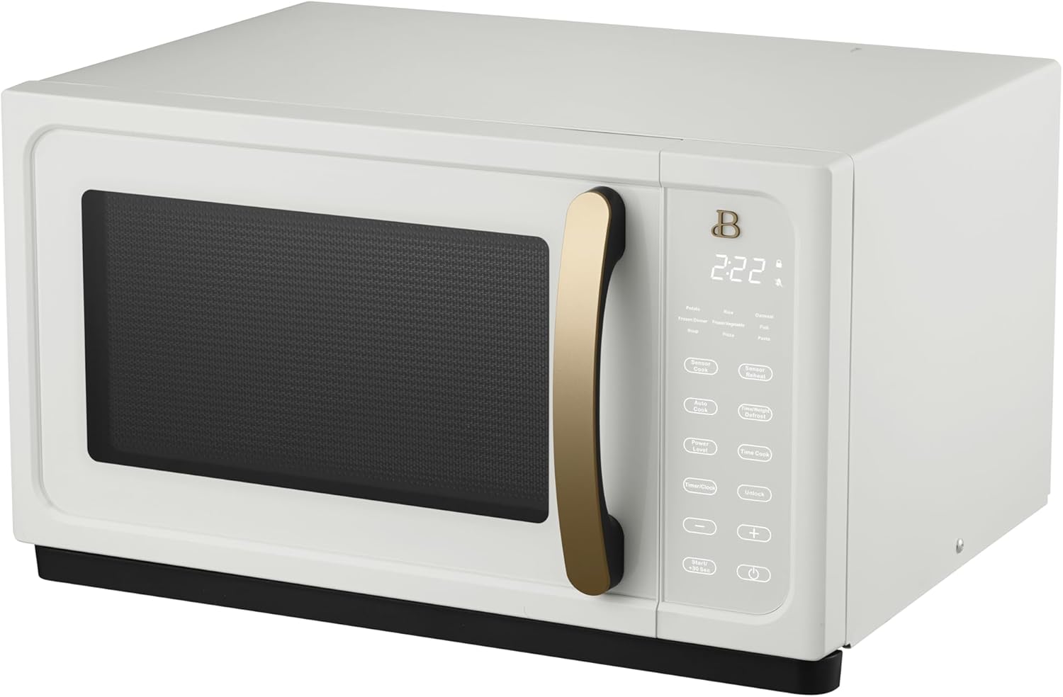 Beautiful 1.1 Cu ft 1000 Watt, Sensor Microwave Oven, White Icing by Drew Barrymore