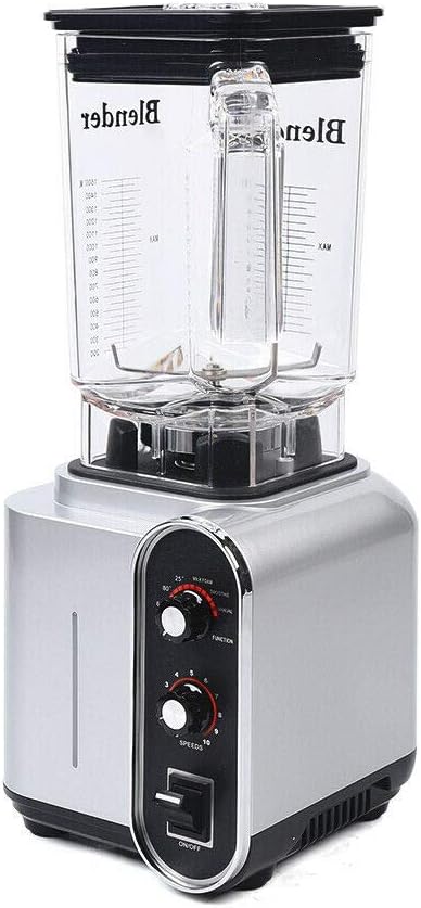 Soundproof Blender,110V 2200W 1.5L Commercial Fruit Juice Smoothie Maker With Shield Quiet Sound Enclosure for Puree, Ice Crush,Shakes and Smoothies (1.5L,2200W)