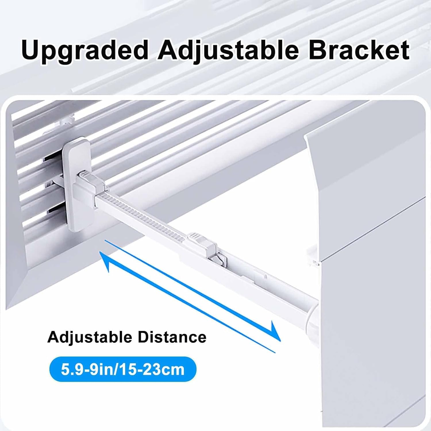 Adjustable Air Conditioning Baffle, Home Air Conditioner Deflector, Universal Air Conditioning Windshield Redirector, for Cooling & Heating Systems