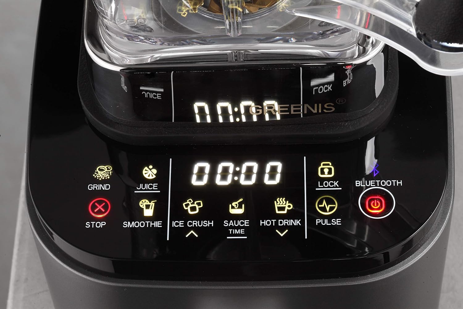 Greenis FGR 8830 Smart Power Blender - BLACK with, Thermometer in Tamper