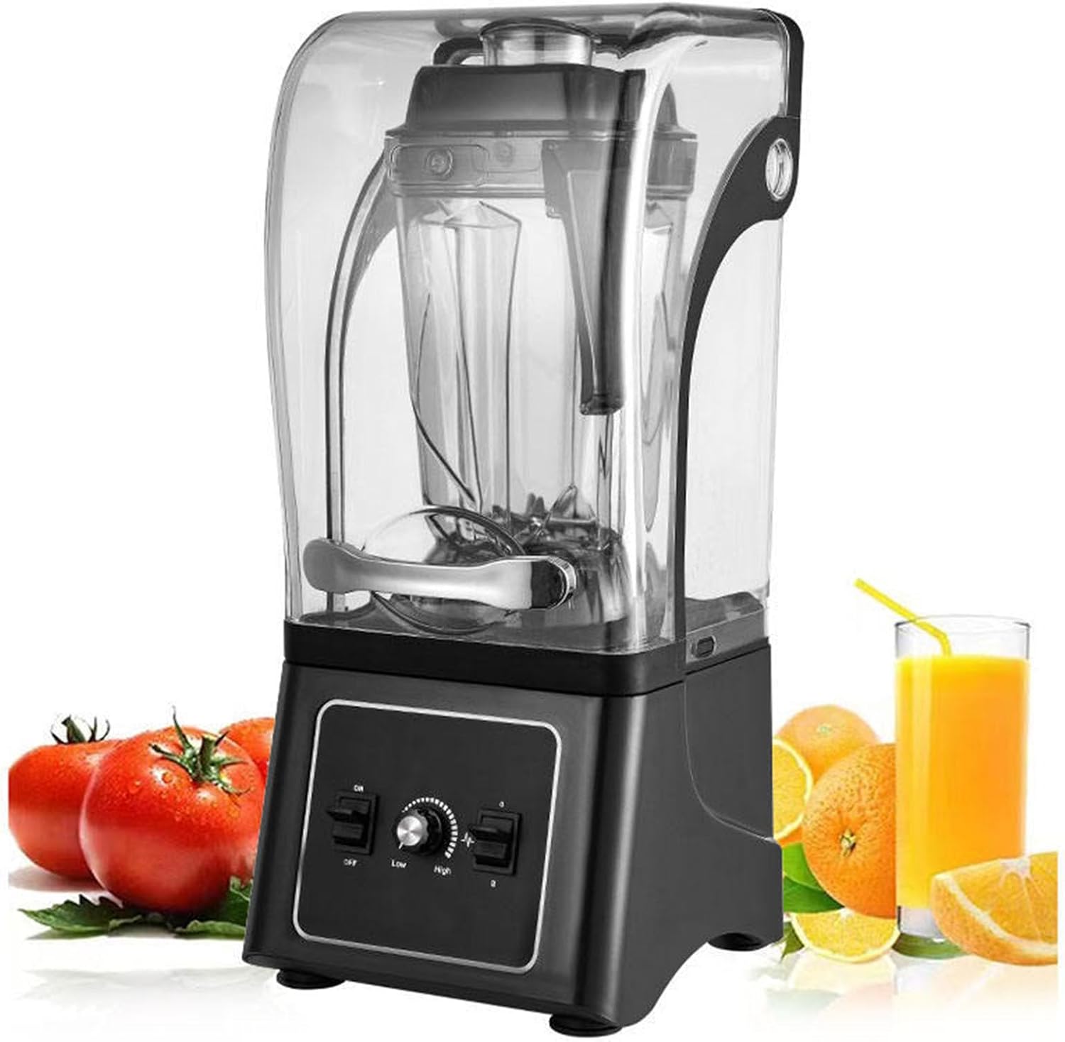 Professional Blender, Commercial Quiet Blender Soundproof Blender 2500ML with Cover for Crushing Ice,Smoothie,Puree,Blender
