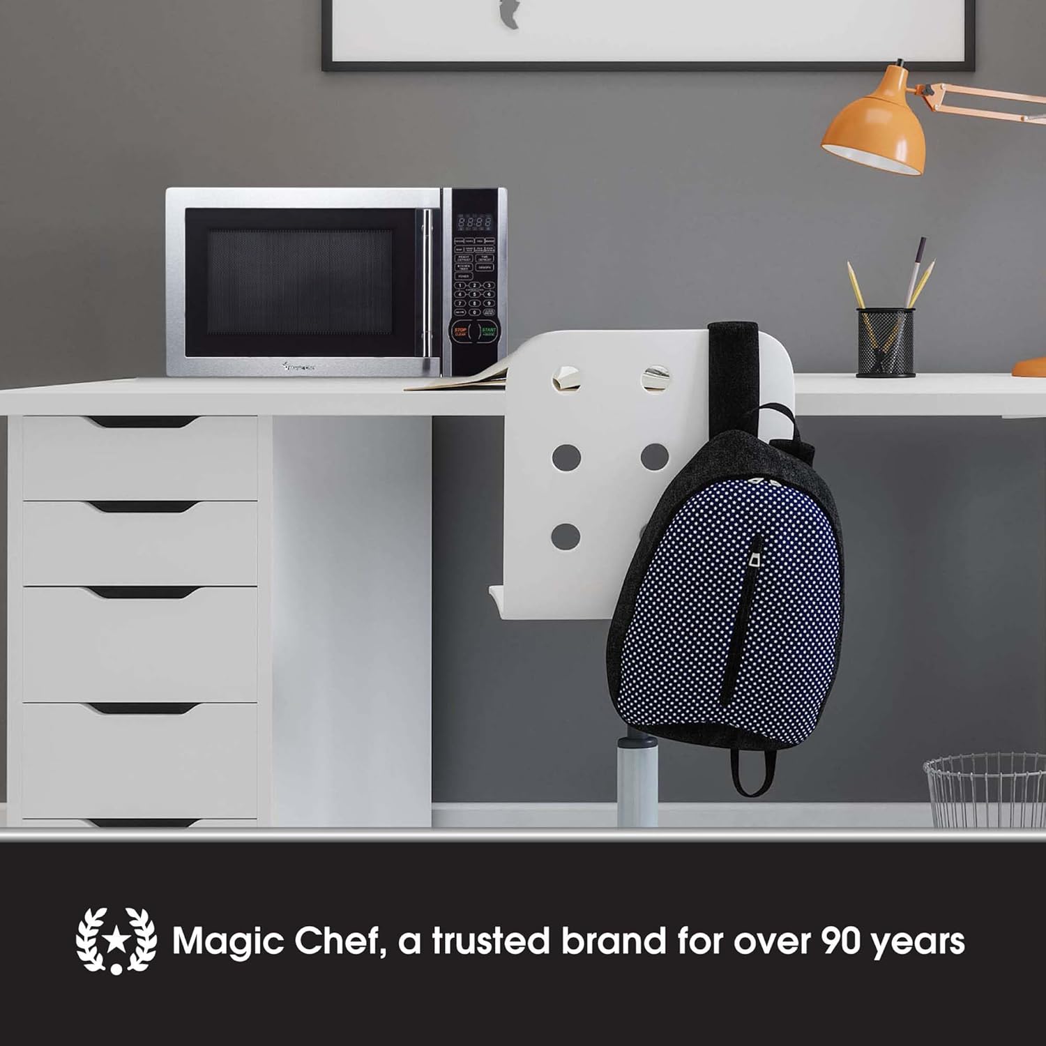 1.1 cu. ft. Countertop Microwave in Stainless Steel with Digital Touch