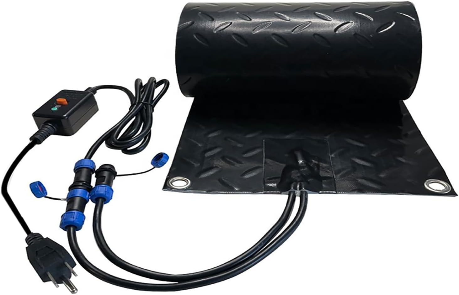 Heat Track Heated Snow Melting Mats,Snow Melting Mats Outdoor,No-Slip Rubber Heated Outdoor Mats for Winter Entrances,Heated Sidewalk Mats for Ice and Snow,2 in/h Snow Me(Size:30*48 inch/76.2*121.9cm)