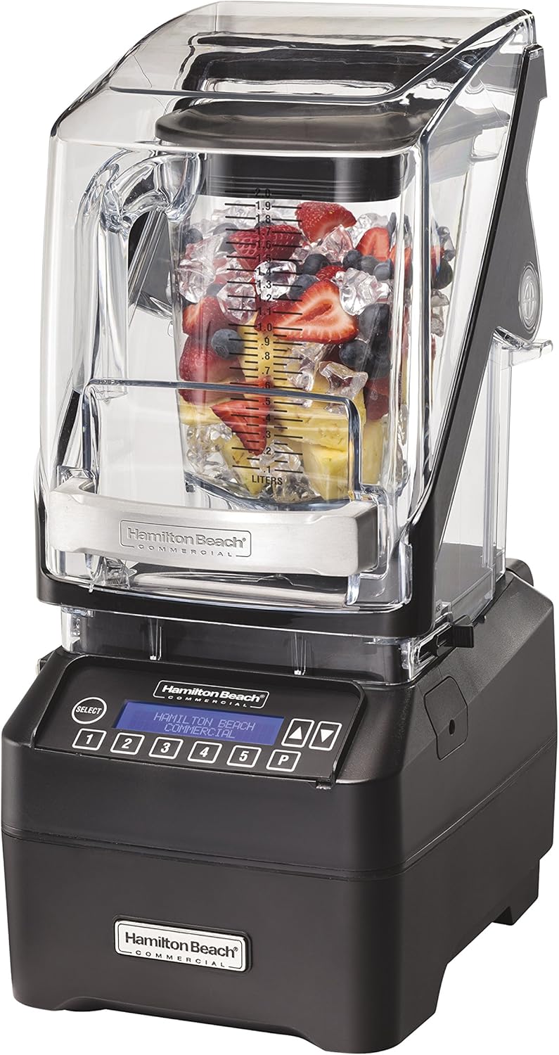 Hamilton Beach Commercial The Eclipse Blender, 64 oz./2L, 3 hp, Quiet Blend Technology, 120 Volt, 18.5