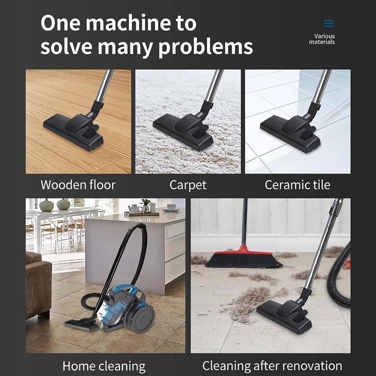 Bagless Cylinder Vacuum Corded Vacuum Cleaner