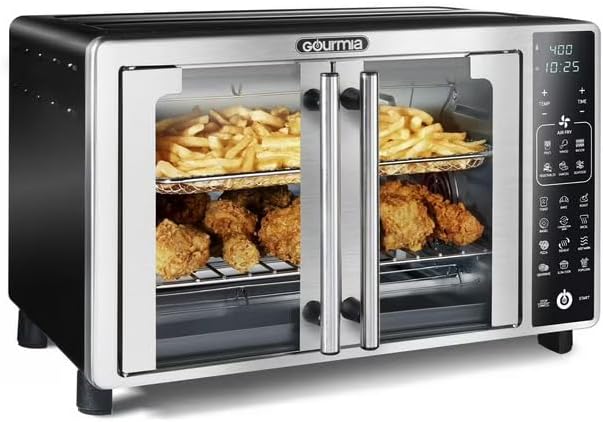 Gourmia Digital Air Fryer Toaster Oven with Single-Pull French Doors