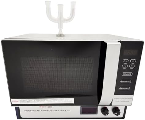 800W Continuous Microwave Radiation Reactor Lab Microwave Oven Stainless Steel Microwave Reactor 0-1800RPM Infinitely WBFY-205 220V/1PH