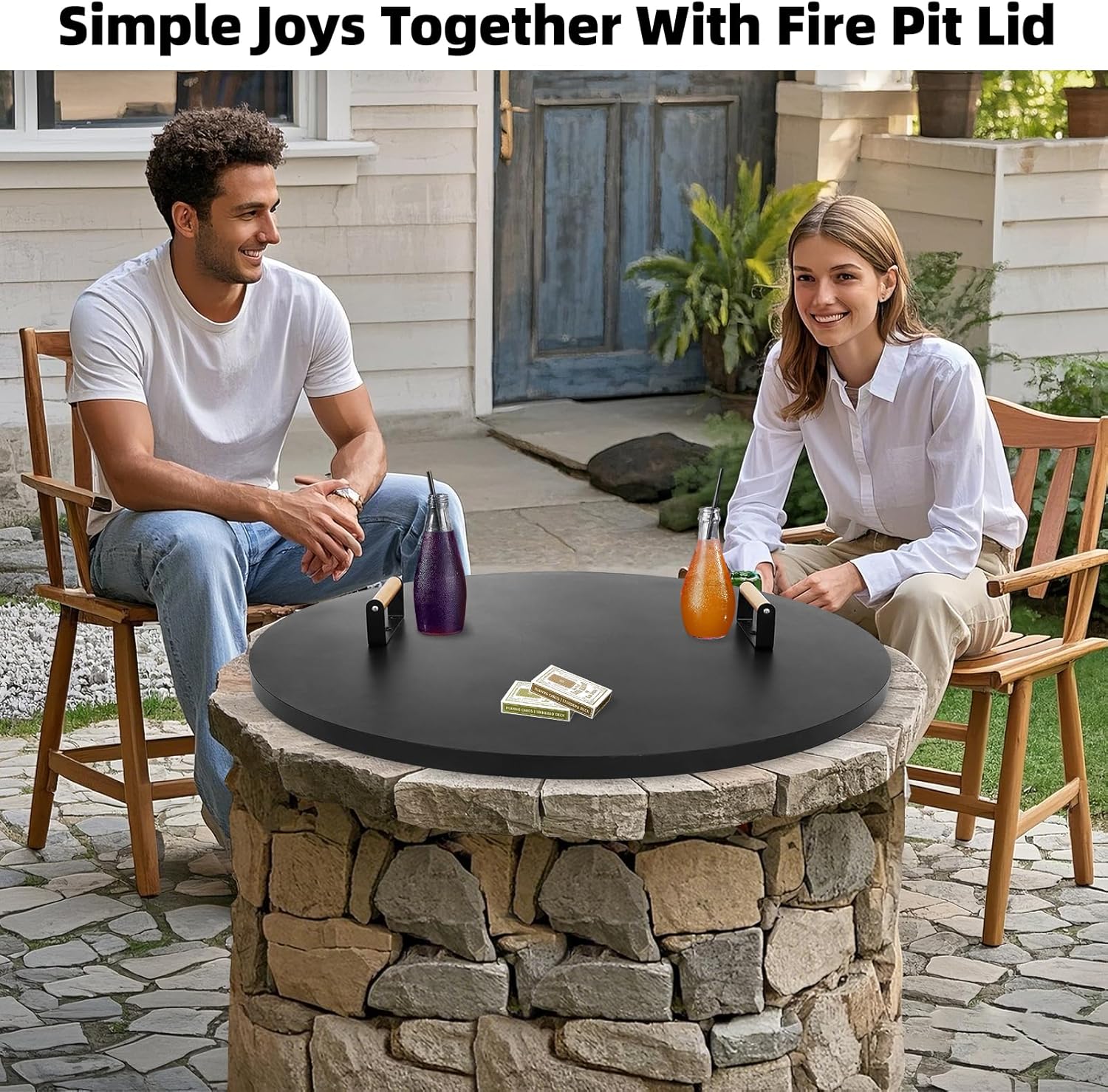 1MORE Fire Pit Lid Round 34