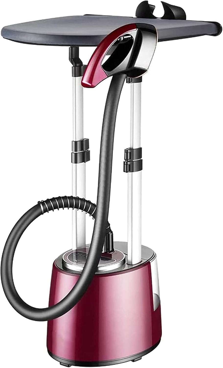 Clothes 2000W Vertical Garment Steamer, Professional Heavy Duty Clothes Steamer for Commercial,Home Handheld Clothes Steam Iron with 2L Water Tank (Red)