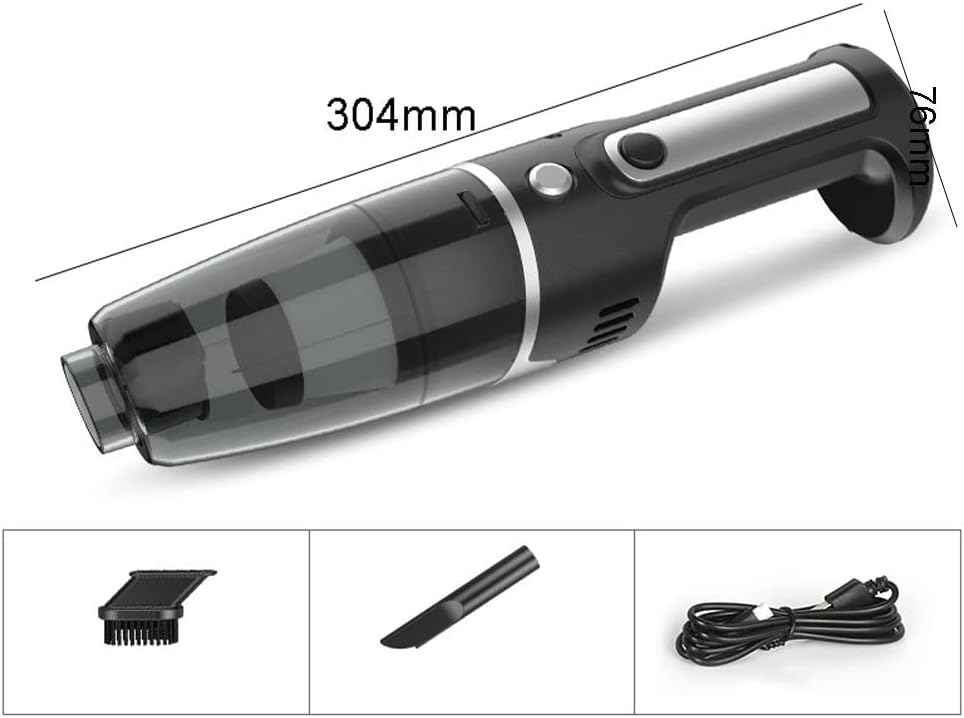 Handheld Vacuum Cleaner Cordless, USB Rechargeable, Powerful Suction Cleaner, Portable Hand Vacuum for Pet Hair Home and Car Cleaning, Wet & Dry