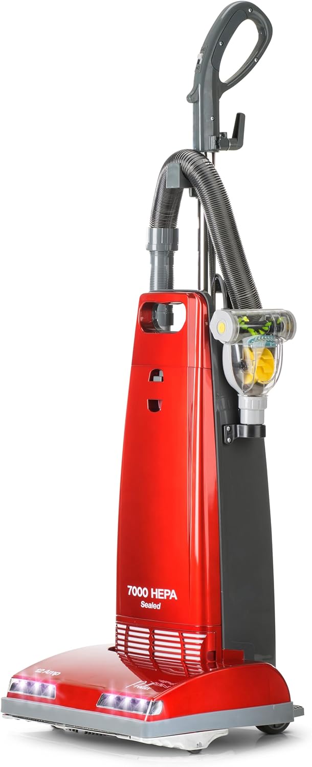 Prolux 7000 Upright Vacuum – Powerful True HEPA Filtration, Bagged Dust Chamber, Stainless Steel Brush Roll, Onboard Tools