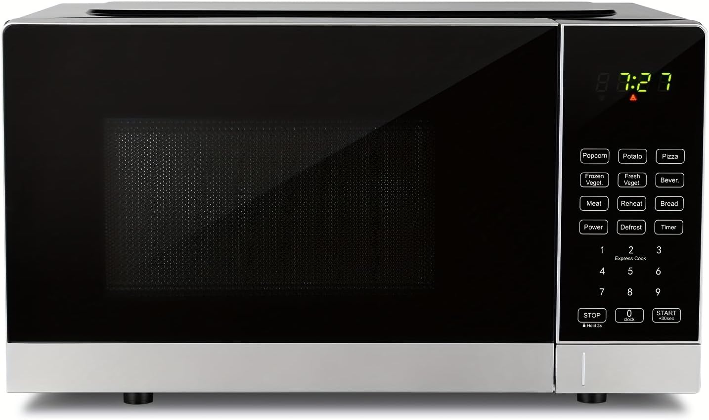 Compact Microwave Oven with 9 Auto Menus & Child Lock, LED Lighting, 0.7 Cu Ft, 700W - Easy Clean Kitchen Appliances, Quick Cooking for Family & Company Gatherings (1)