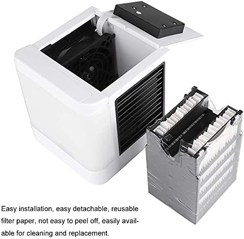 Cooler ice air Conditioner Super air Cooler Portable air Conditioner with LED USB mini Desktop Fan 5 Positions Adjustable