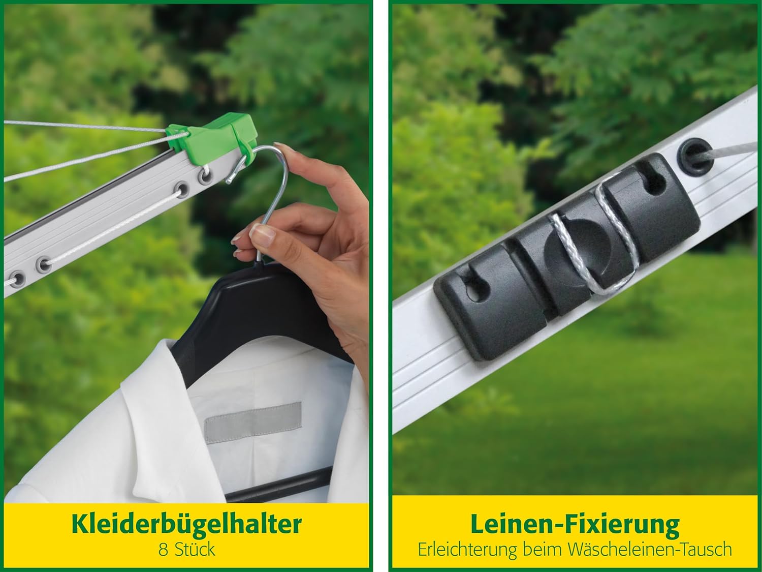 Exaco Trading Company Juwel Nova Plus 500 Rotary Line Dryer, Silver/Blue, Size Pillow357