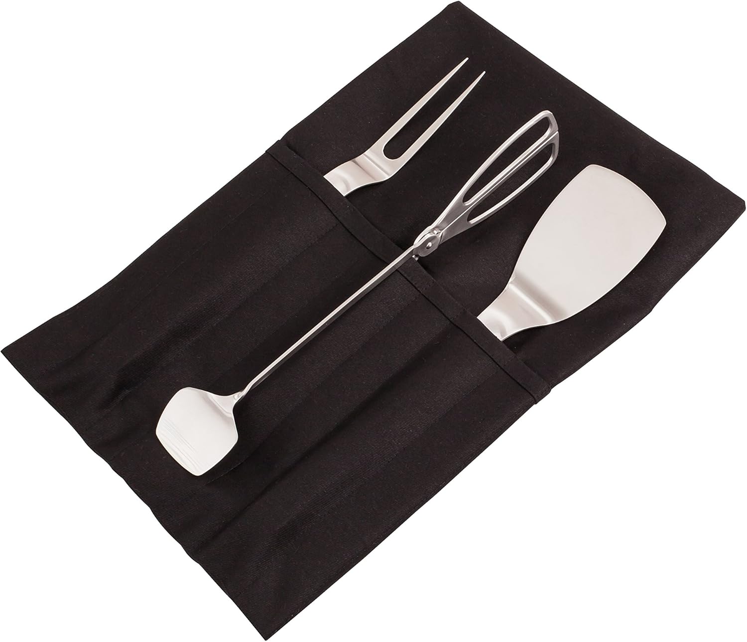 Carl Mertens BBQ Set with Apron, Tongs, Fork and Spatula