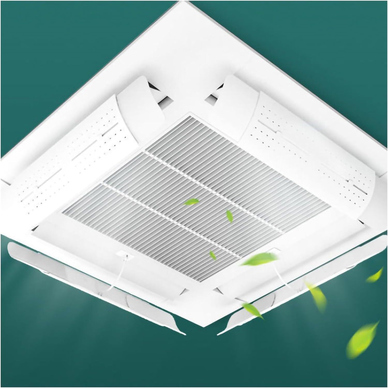 Central air Conditioning Deflector 4 pcs for Schools Offices Hotels Restaurants Hospitals Air Conditioner Adjustable Wind Deflector Baffle