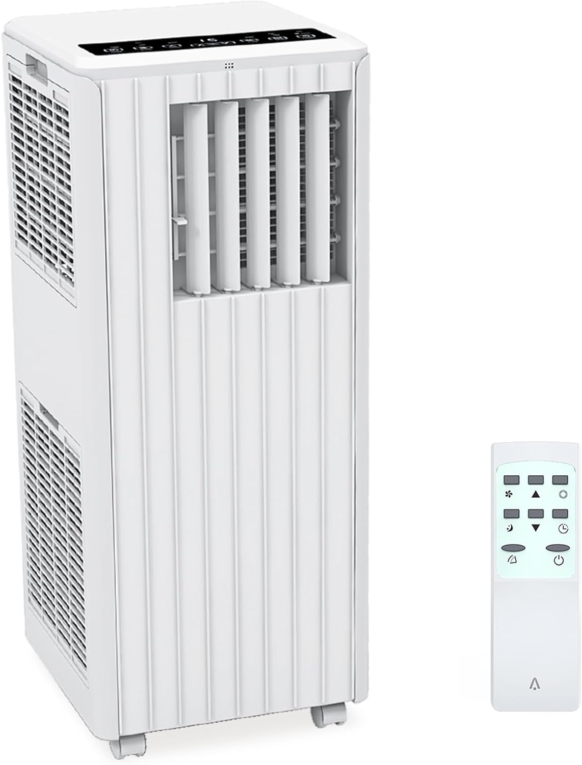 8000 BTU Portable Air Conditioner, 350 Sq.Ft Coverage, 3-In-1 Cooling, Fan, Dehumidifier, with Remote Control, 24H Timer, with Remote Control, Sleep Modes, for Bedroom, Office