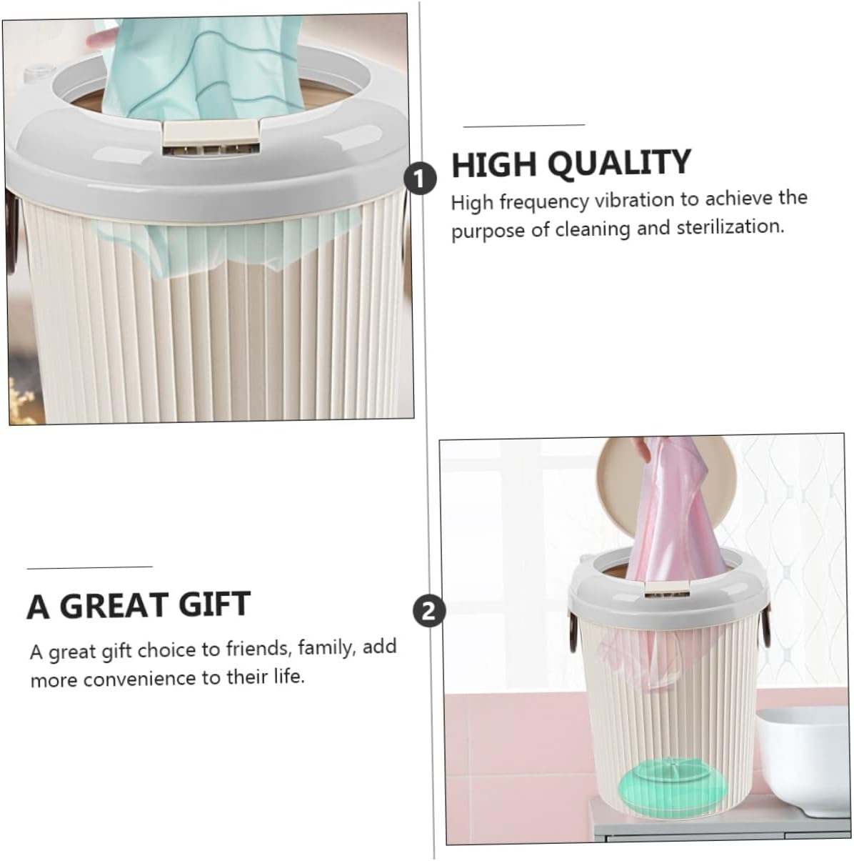 DOITOOL 8L Portable Turbine Mini Washing Machine USB-Powered Household Washer for Travel and Camping Compact Design Large Capacity for Efficient Laundry