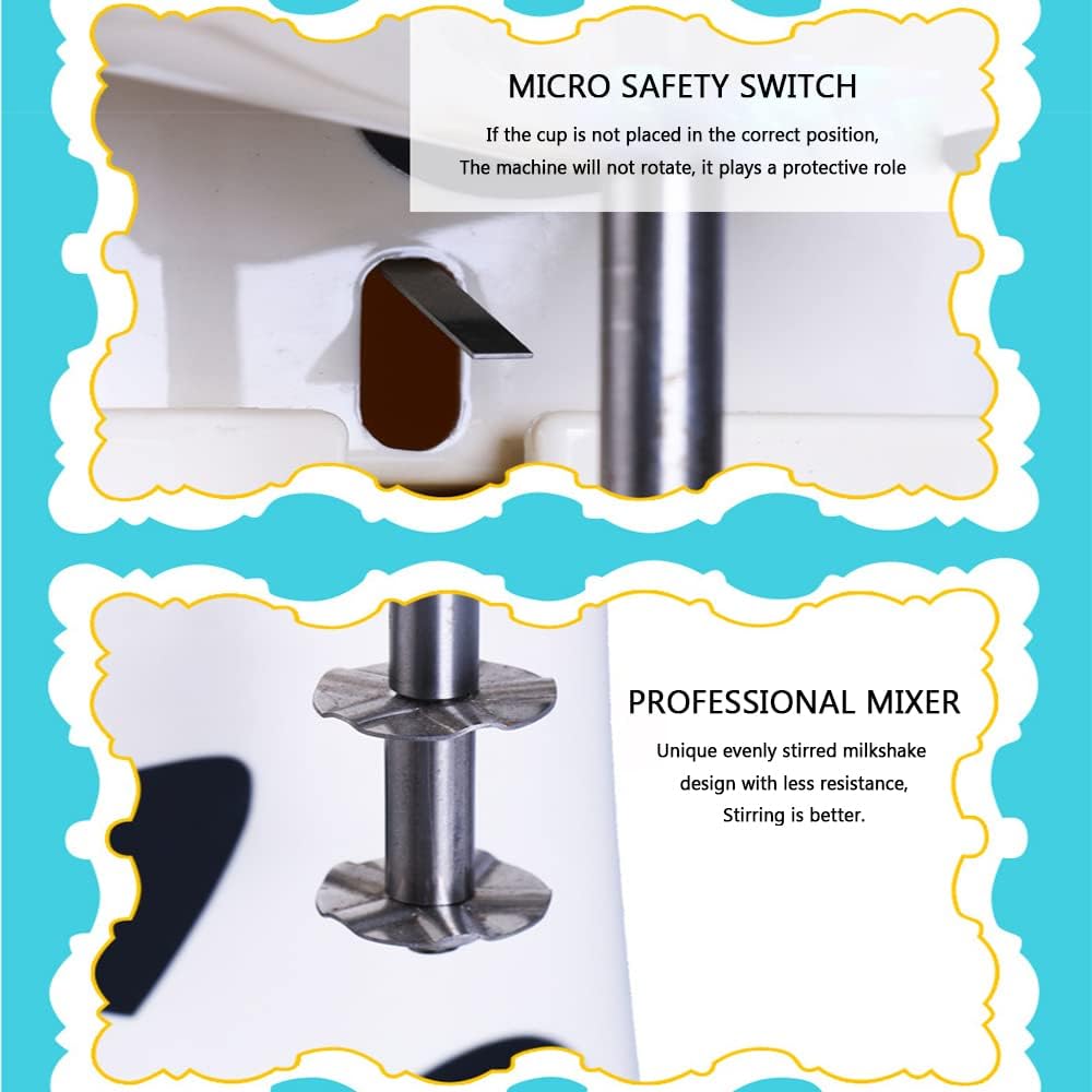 Lovely Milkshake Blender, Professional Blender Stainless Steel Mug 750 ml, 2 Speed with Tempest Blender Tablets for Protein Drinks