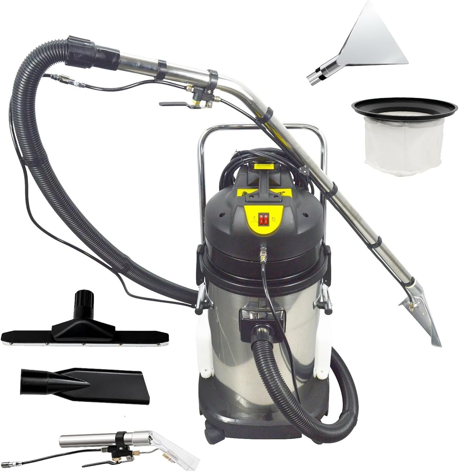 3-in-1 Commercial Carpet Steam Cleaner - Professional Wet & Dry Deep Cleaning Machine, 20L/40L/60L/80L, Ideal for Hotels & Offices (80L)