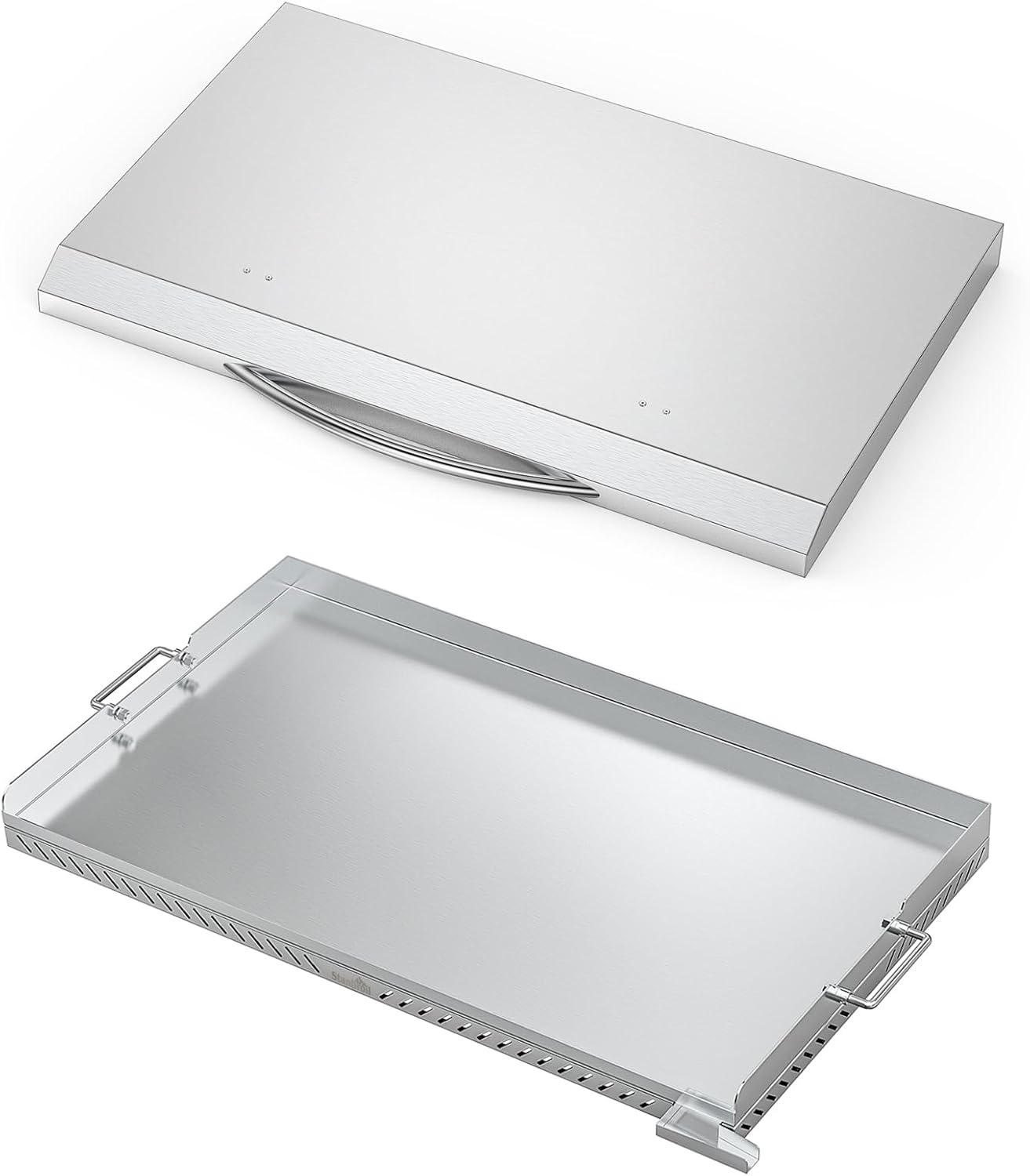 Stanbroil 36 Inch Flat Top Griddle and Hard Cover Hood Bundle for Blackstone 36